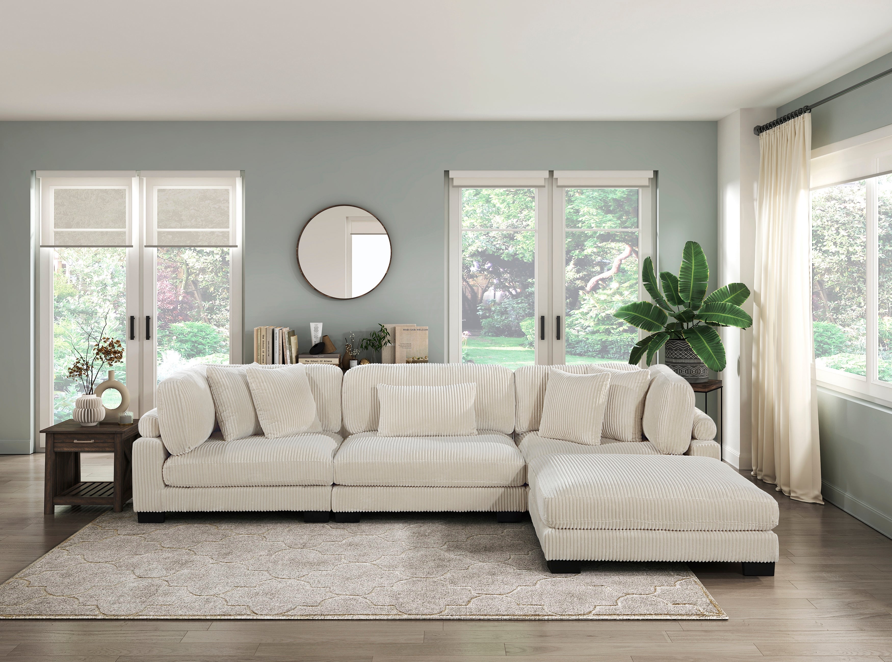 Traverse Beige Modular Sectional Collection, 45" W