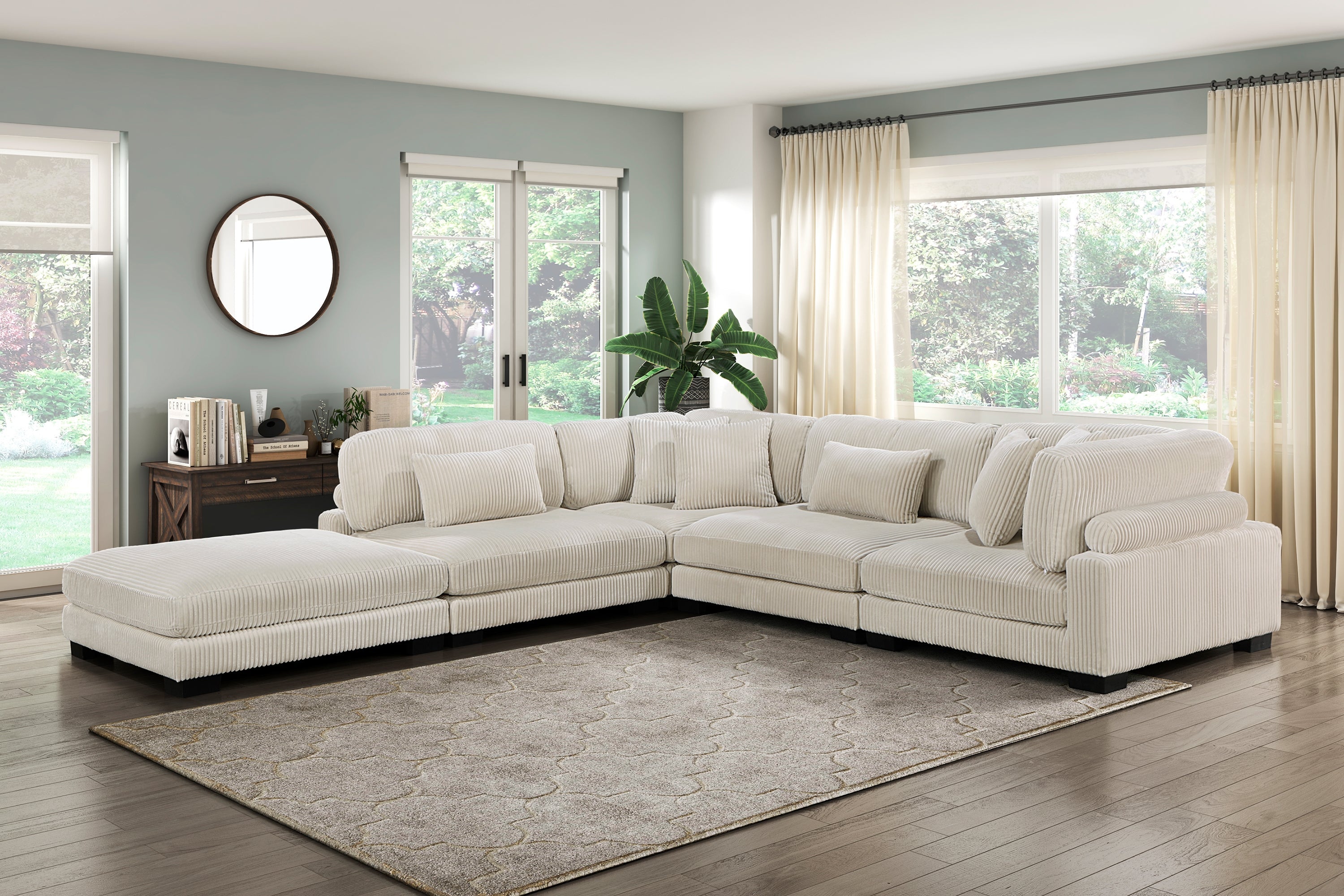 Traverse Beige Modular Sectional Collection, 45" W