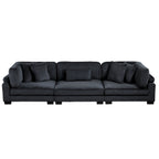 Traverse Black Living Room Collection, 135" W