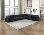 Traverse Black Modular Sectional Collection, 45" W