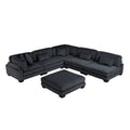 Traverse Black Modular Sectional Collection, 45" W