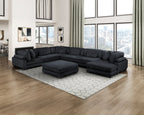 Traverse Black Modular Sectional Collection, 45" W