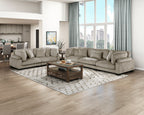 Traverse Gold Brown Living Room Collection, 135" W