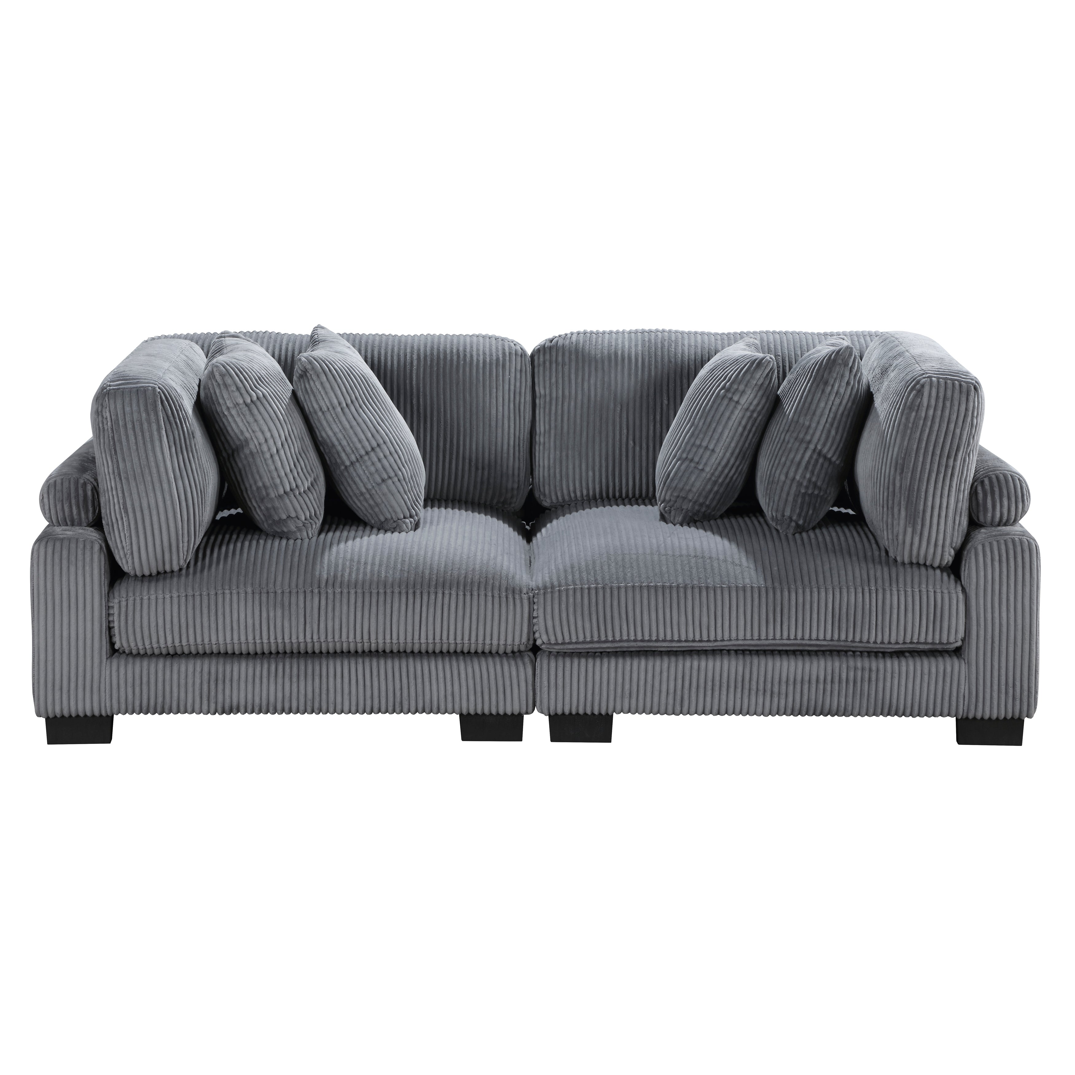 Traverse Grey Living Room Collection, 135" W