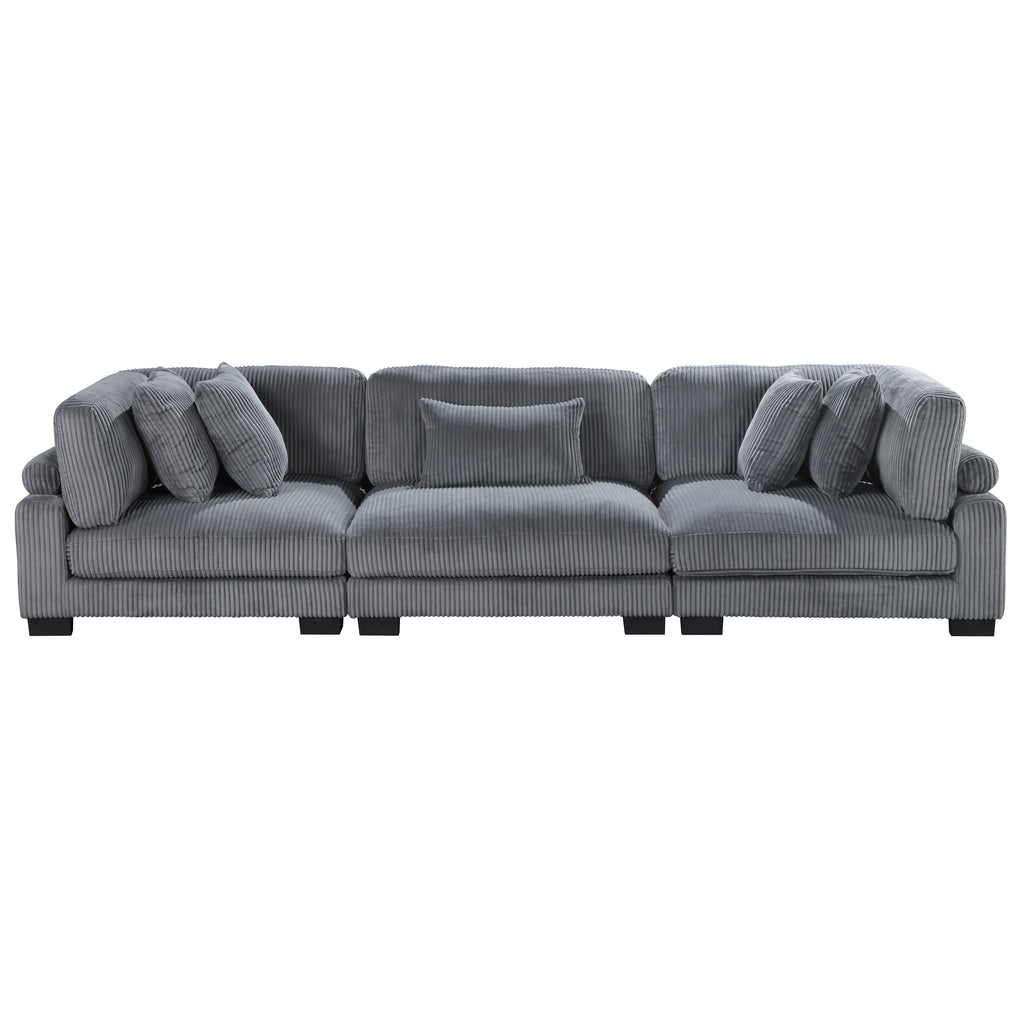 Traverse Grey Living Room Collection, 135" W