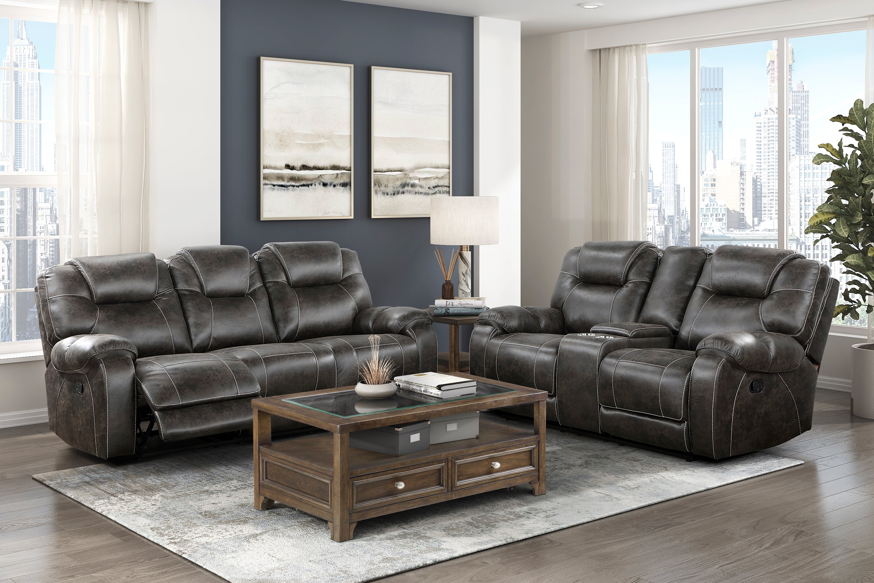 Gainesville Reclining Living Room Collection, 87" W