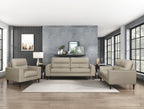 Lewes Leather Living Room Collection, 76" W