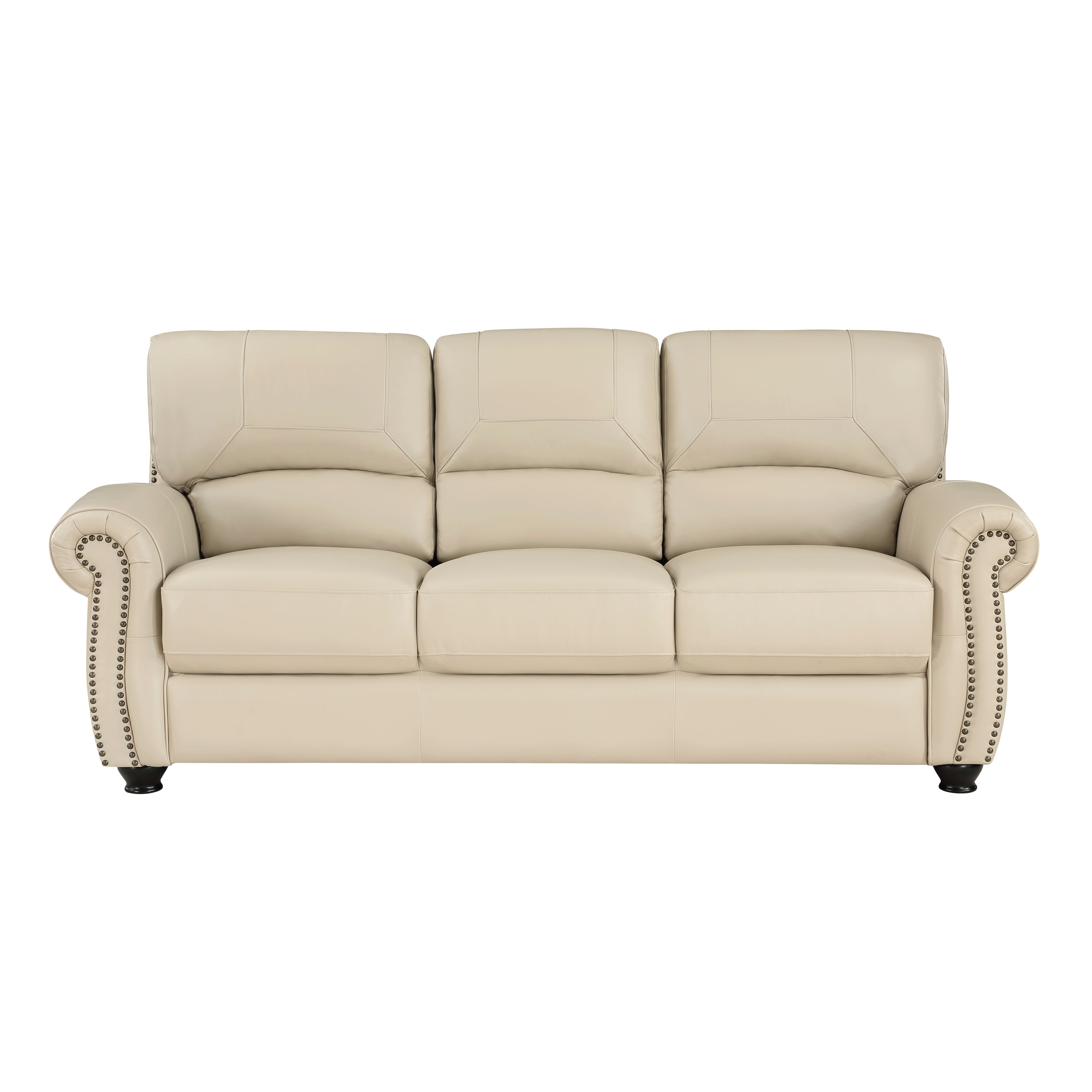 Foxborough Leather Living Room Collection, 84" W