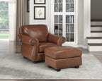 Attleboro Leather Living Room Collection, 85" W