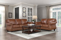 Attleboro Leather Living Room Collection, 85" W