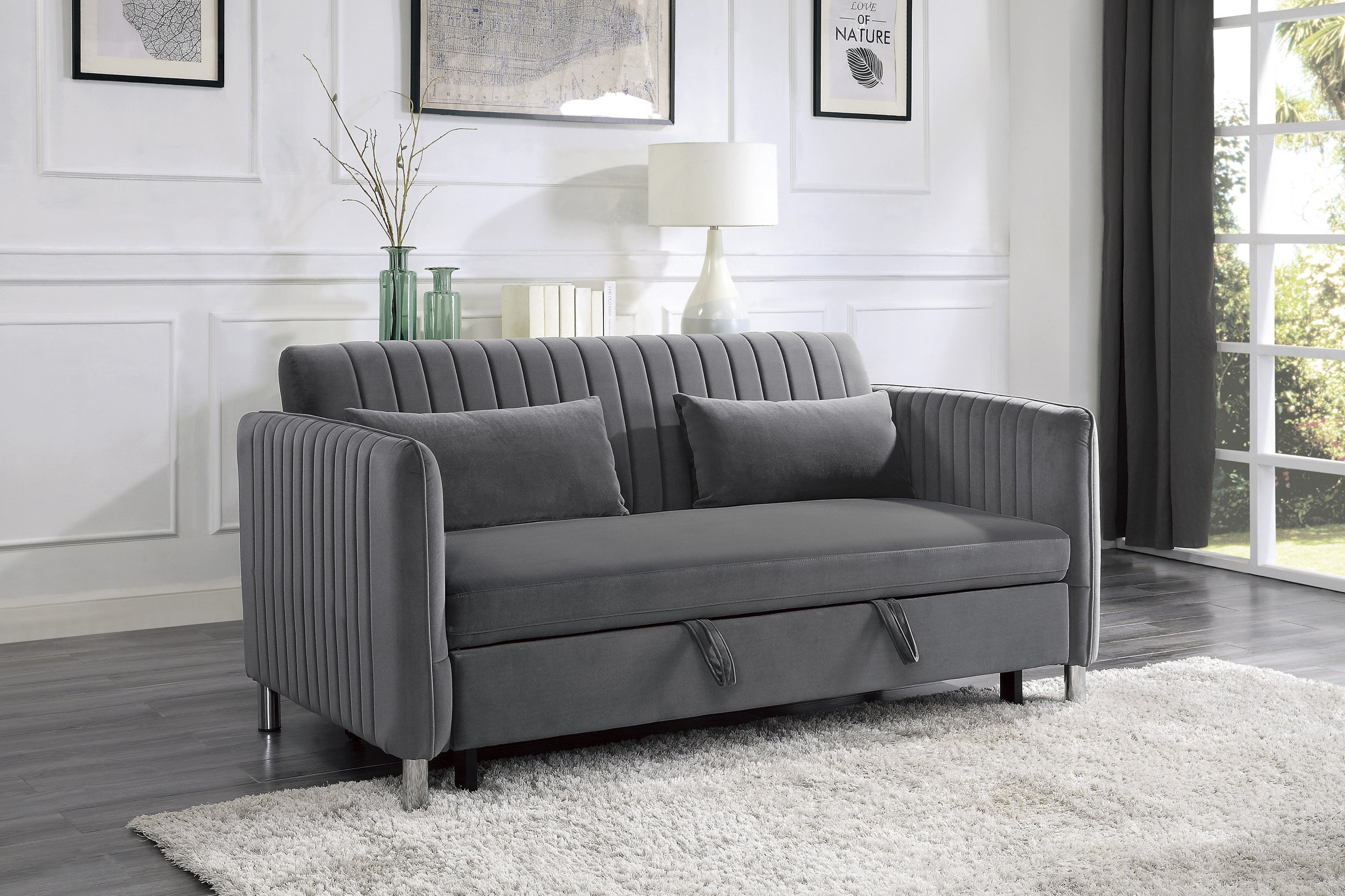 Greenway Convertible Sofa Bed, 72 in L