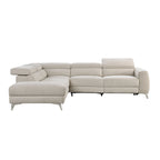 Bienvenue Power Reclining Sectional, Beige Finish