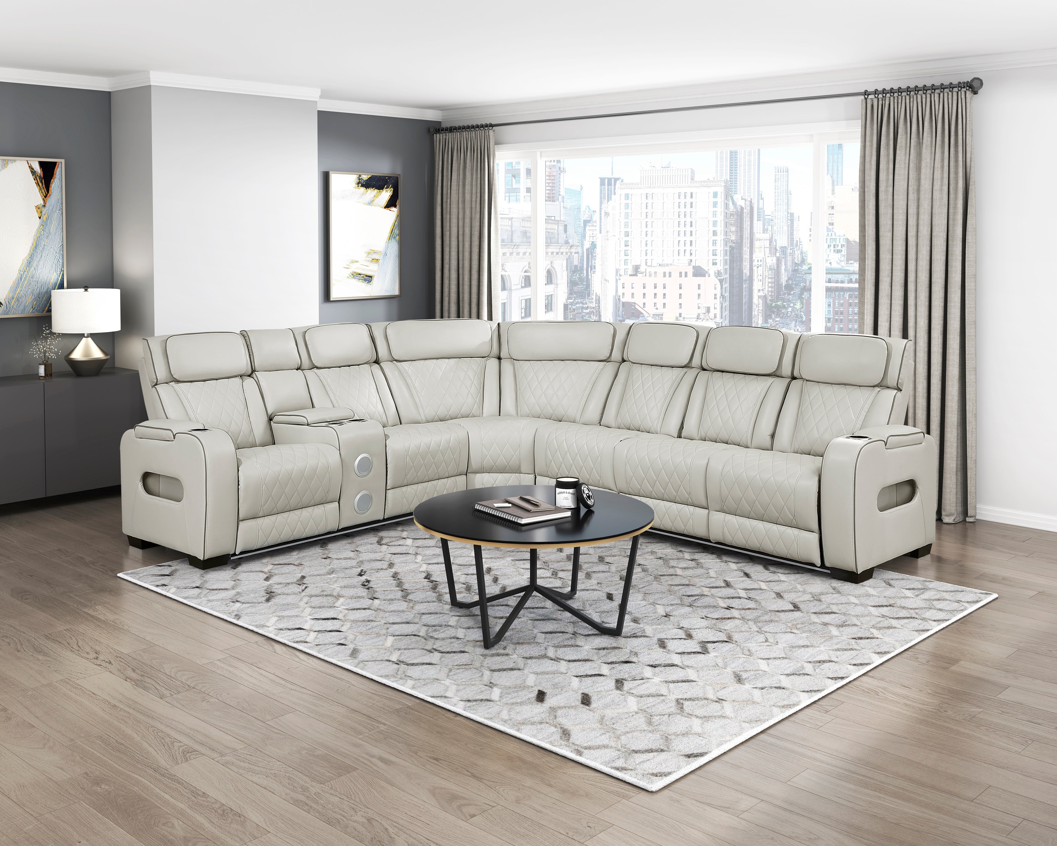 Fairway Power Reclining Sectional Collection, 128" W