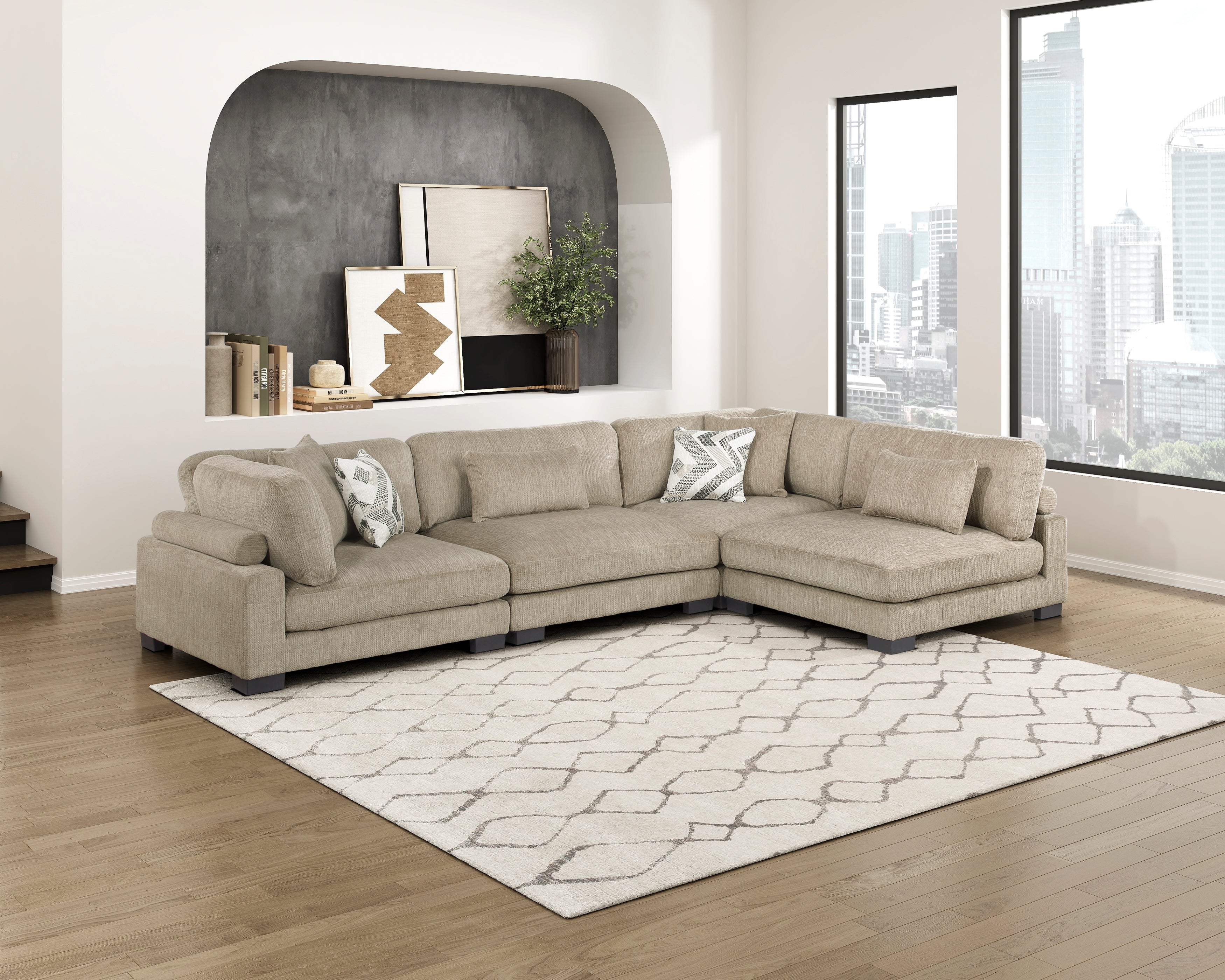 Tinley Brown Modular Sectional Collection, 45" W