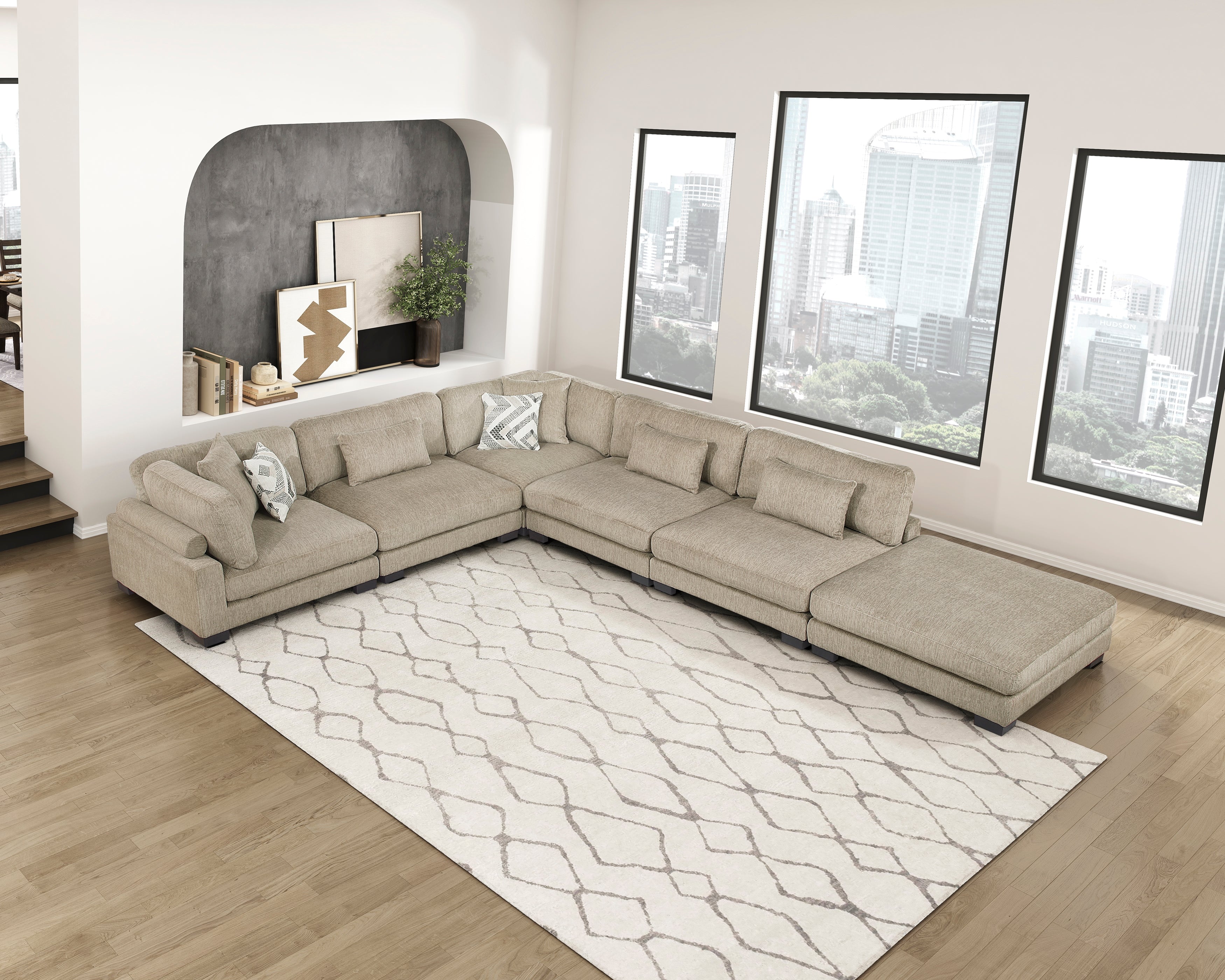 Tinley Brown Modular Sectional Collection, 45" W