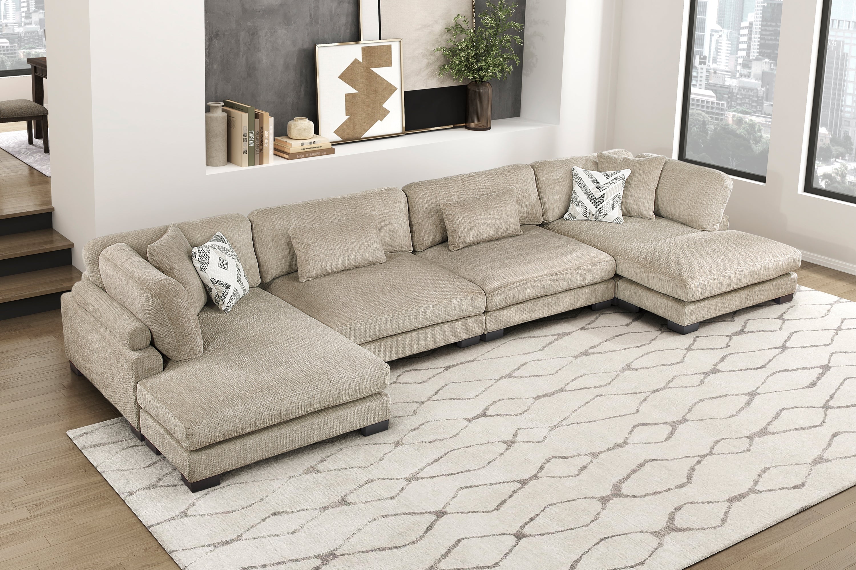 Tinley Brown Modular Sectional Collection, 45" W