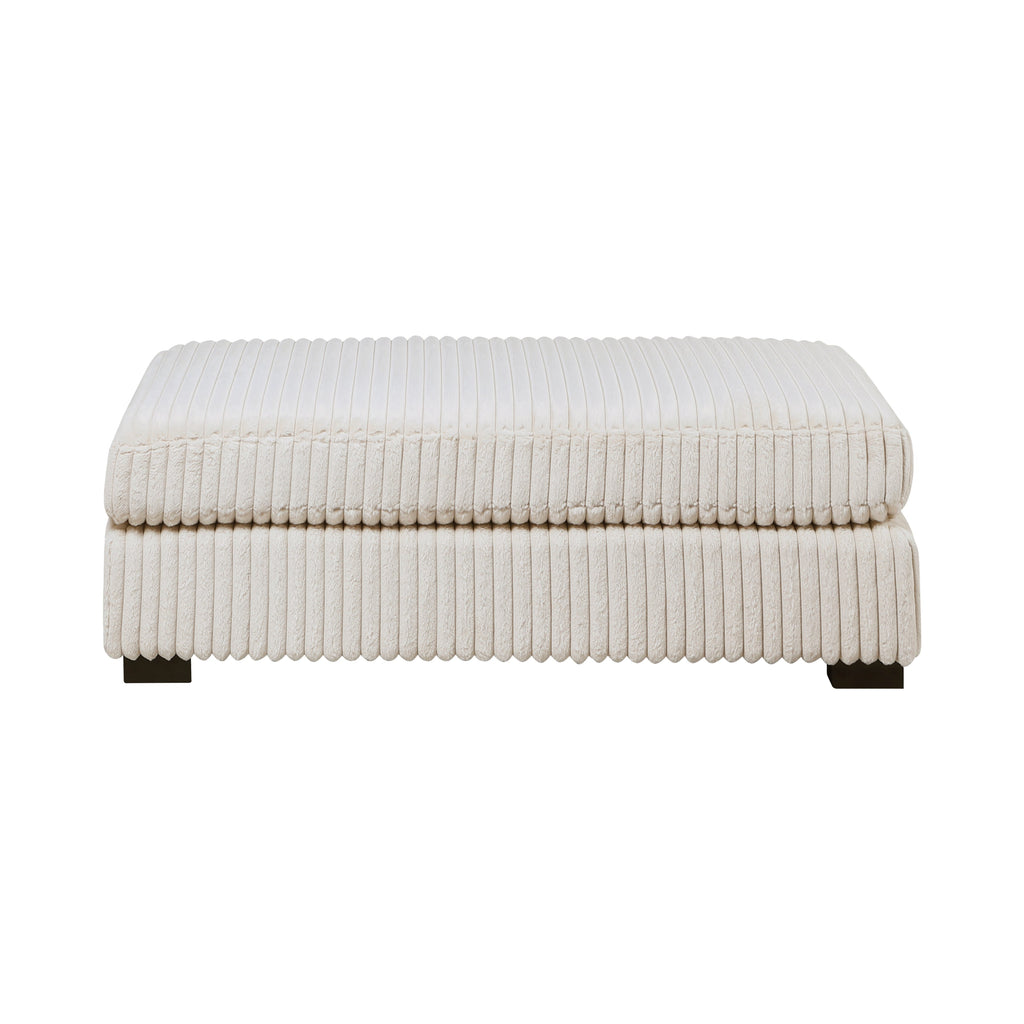 Warwick Beige Ottoman, 56" W