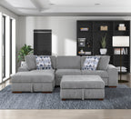 Raife 2 Pc. Sleeper Sectional Collection, Beige Finish