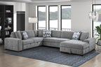 Raife 4 Pc. Sleeper Sectional Collection, Beige Finish