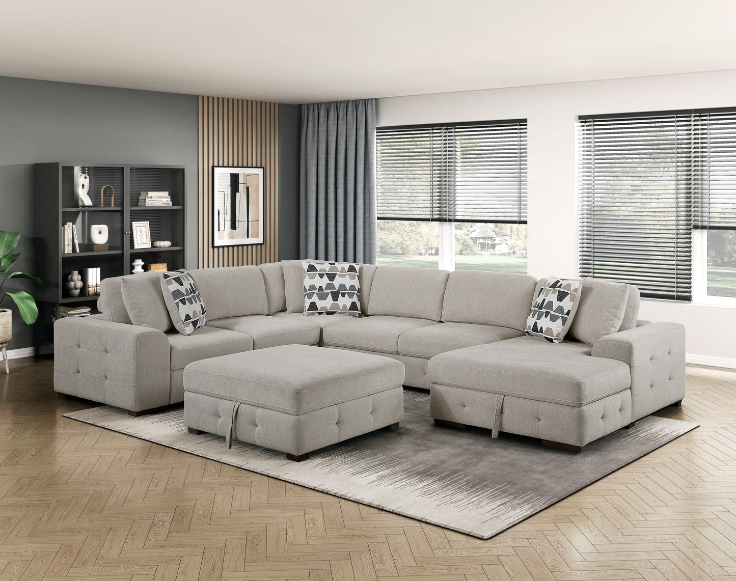 Raife 4 Pc. Sleeper Sectional Collection