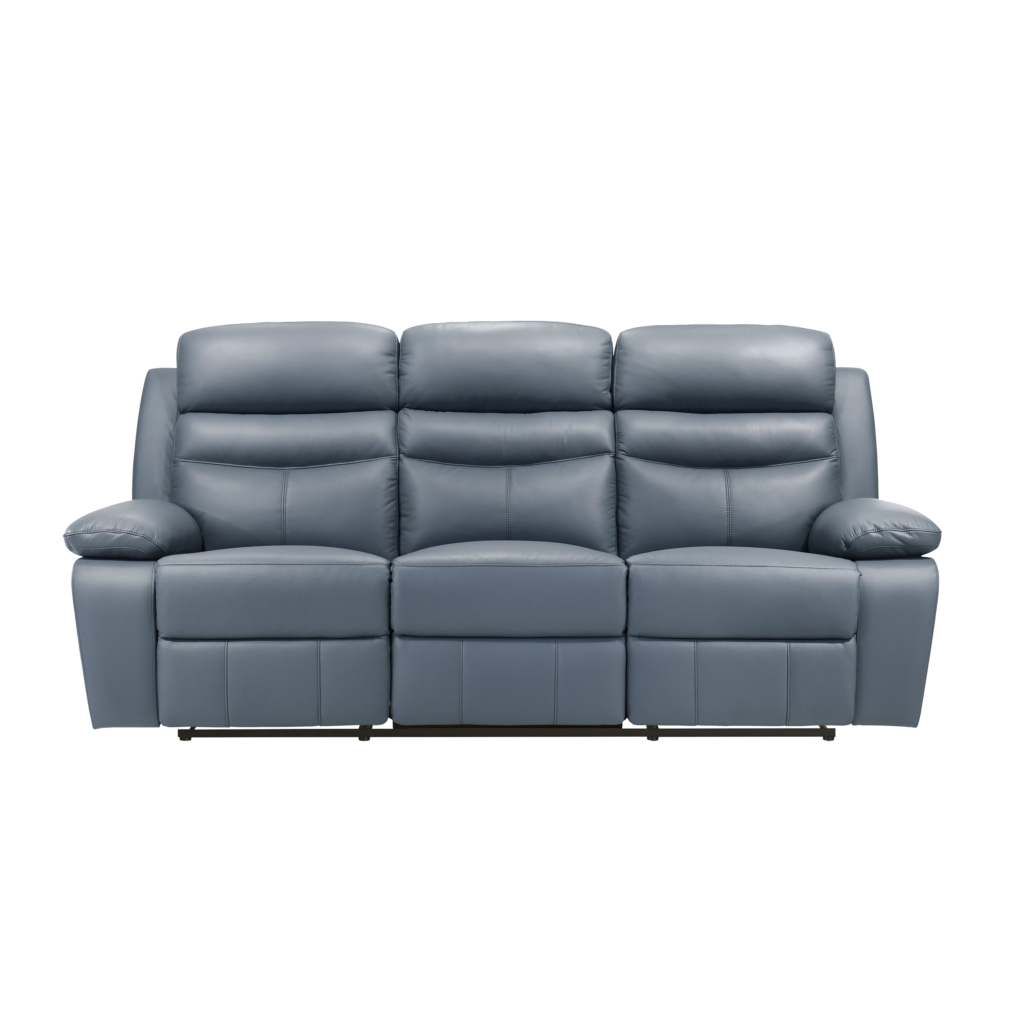 Hancock Manual Reclining Leather Living Room Collection, 86.5" W