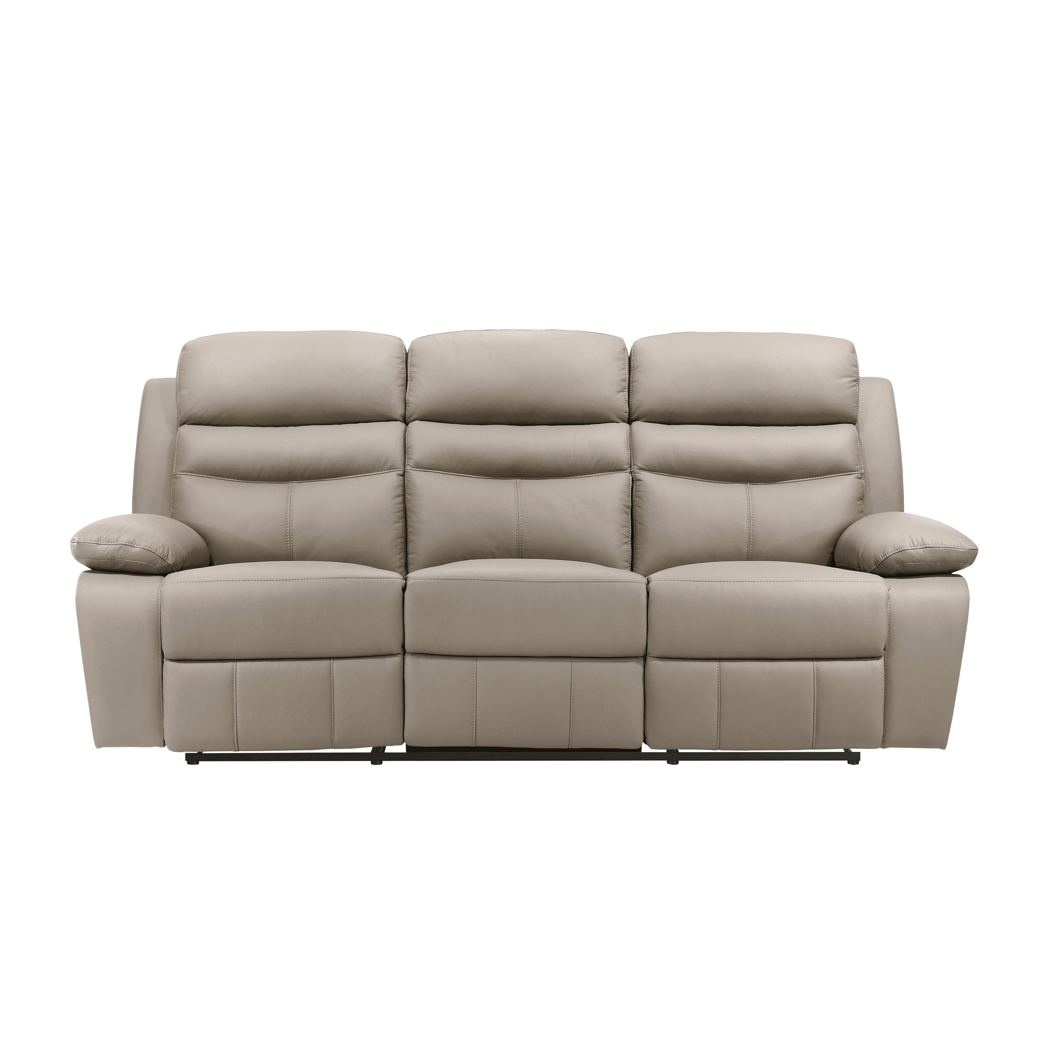 Hancock Manual Reclining Leather Living Room Collection, 86.5" W