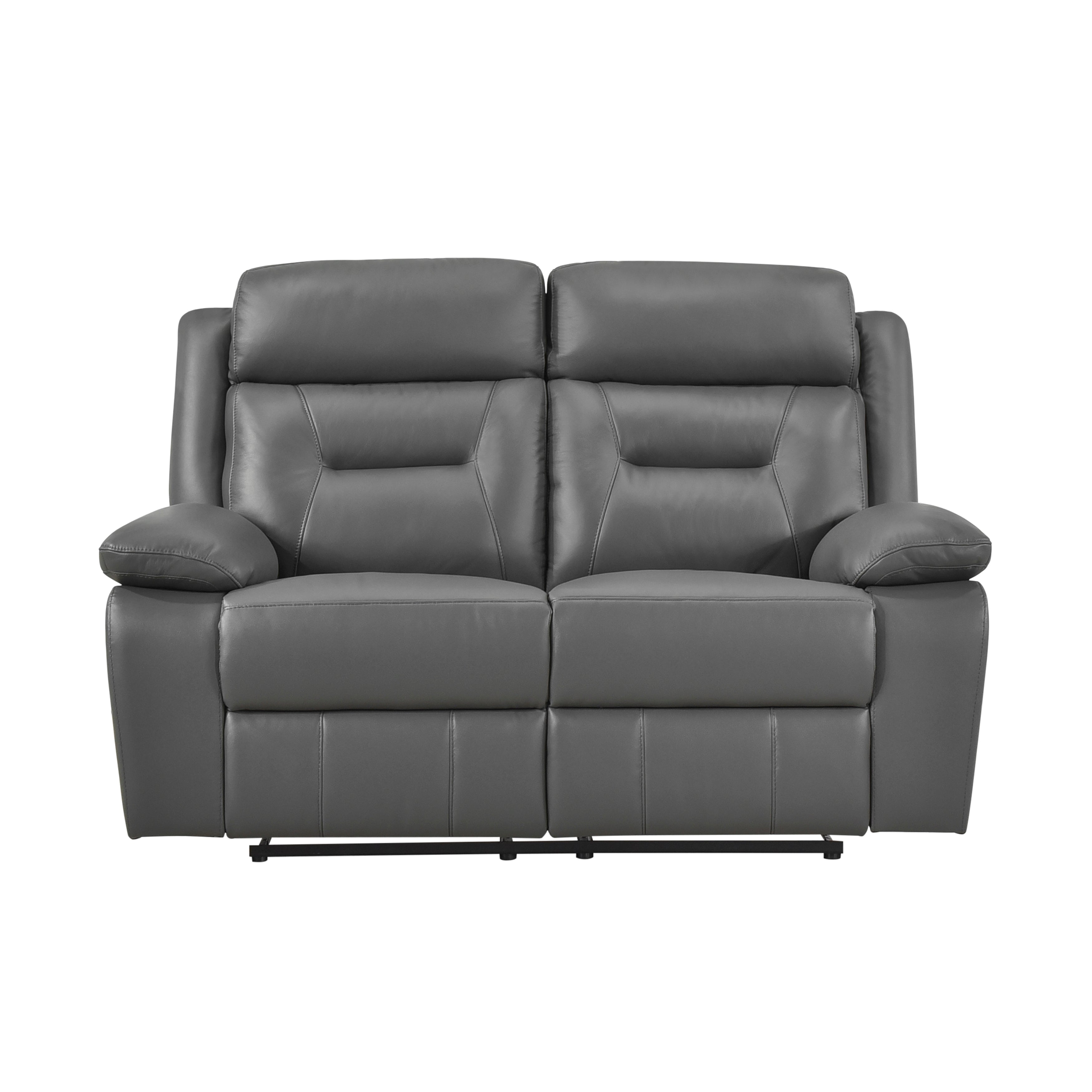 Laconia Manual Reclining Leather Living Room Collection, 87" W