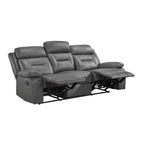 Laconia Manual Reclining Leather Living Room Collection, 87" W