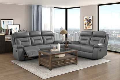 Laconia Manual Reclining Leather Living Room Collection