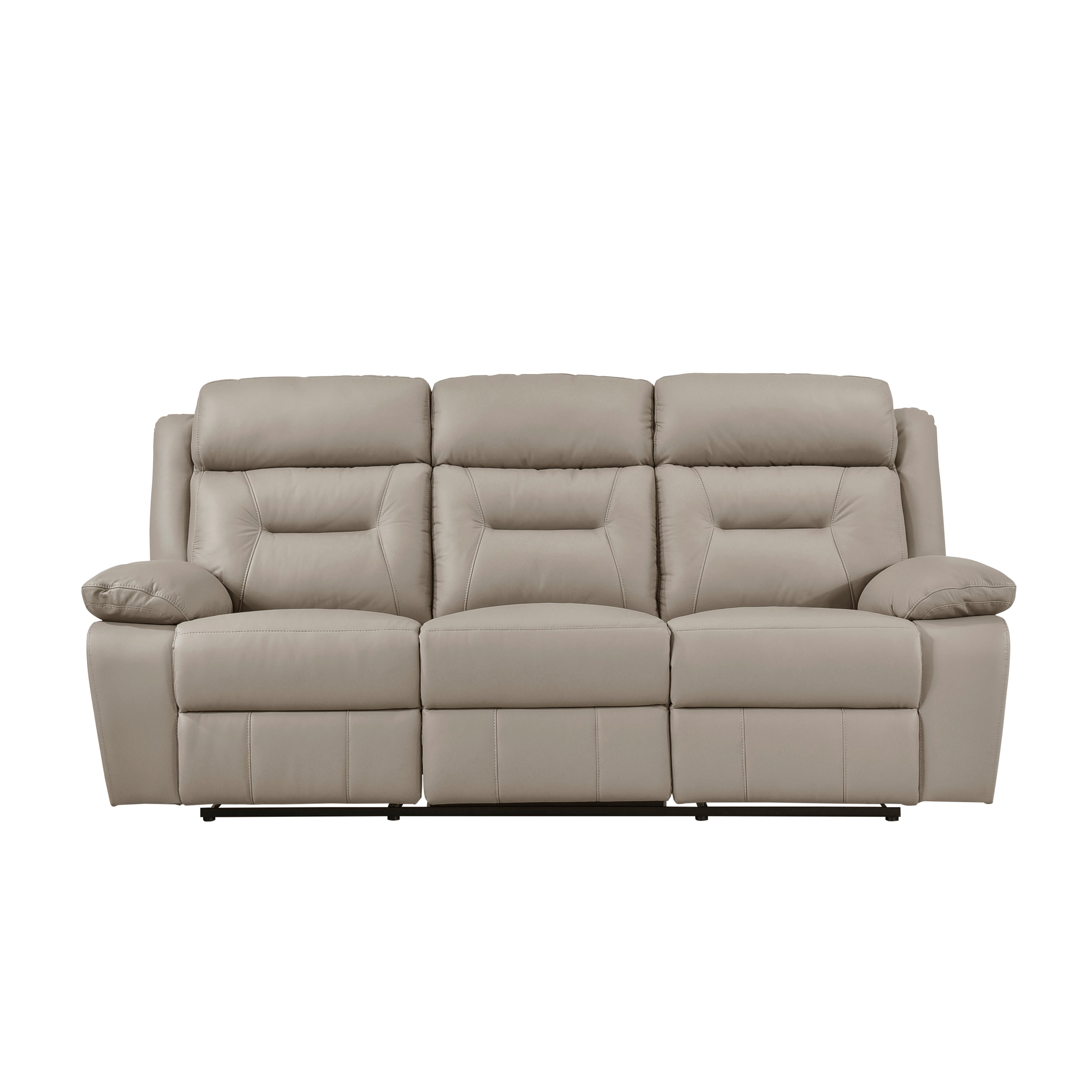 Laconia Manual Reclining Leather Living Room Collection, 87" W