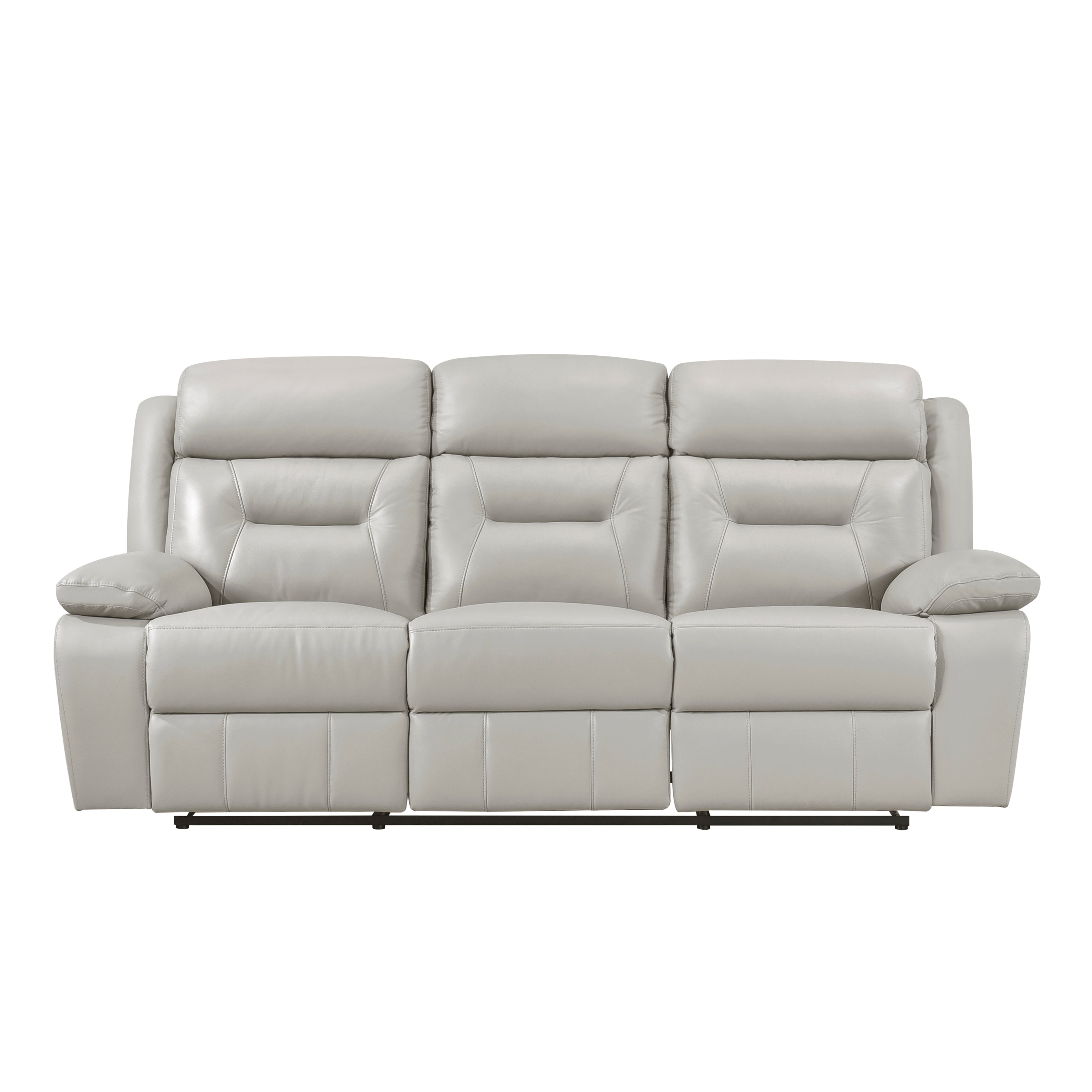 Laconia Manual Reclining Leather Living Room Collection, 87" W