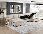 Pompano Beige Sectional Collection, 92" W