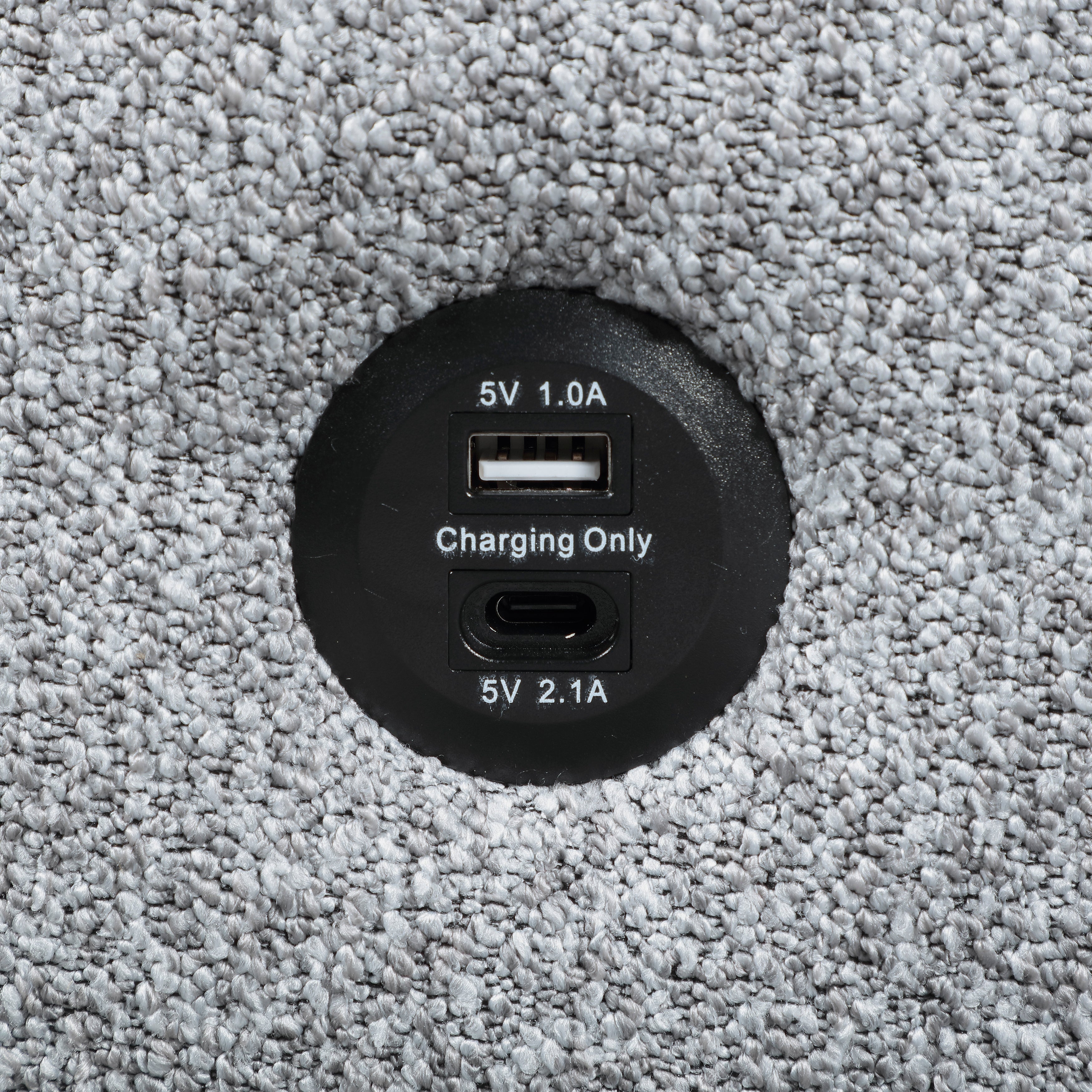 Pompano Grey Sectional Collection, 92" W