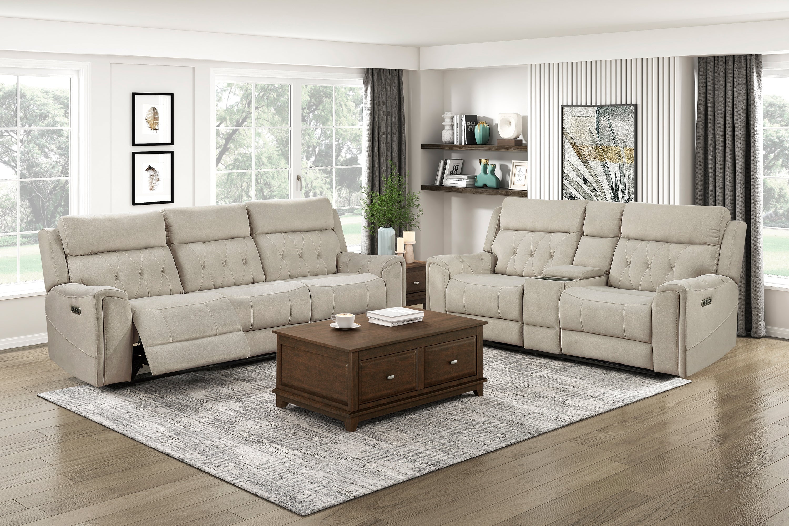 Celeste Power Reclining Living Room Collection, 98" W
