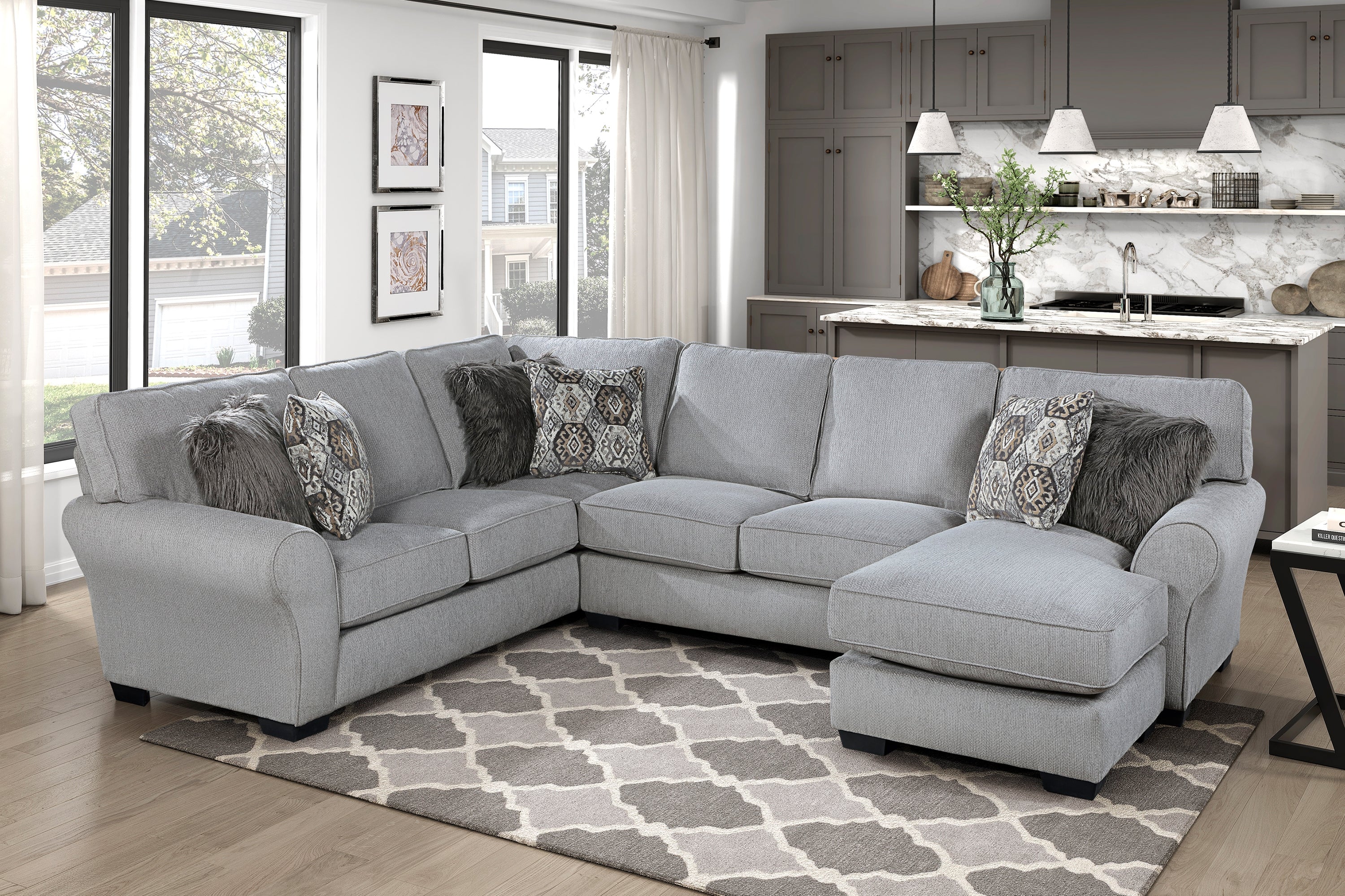 Kieran Reversible Sectional, 130.5" W