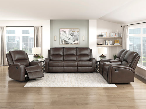 Austin Reclining Leather Living Room Collection, 78" W