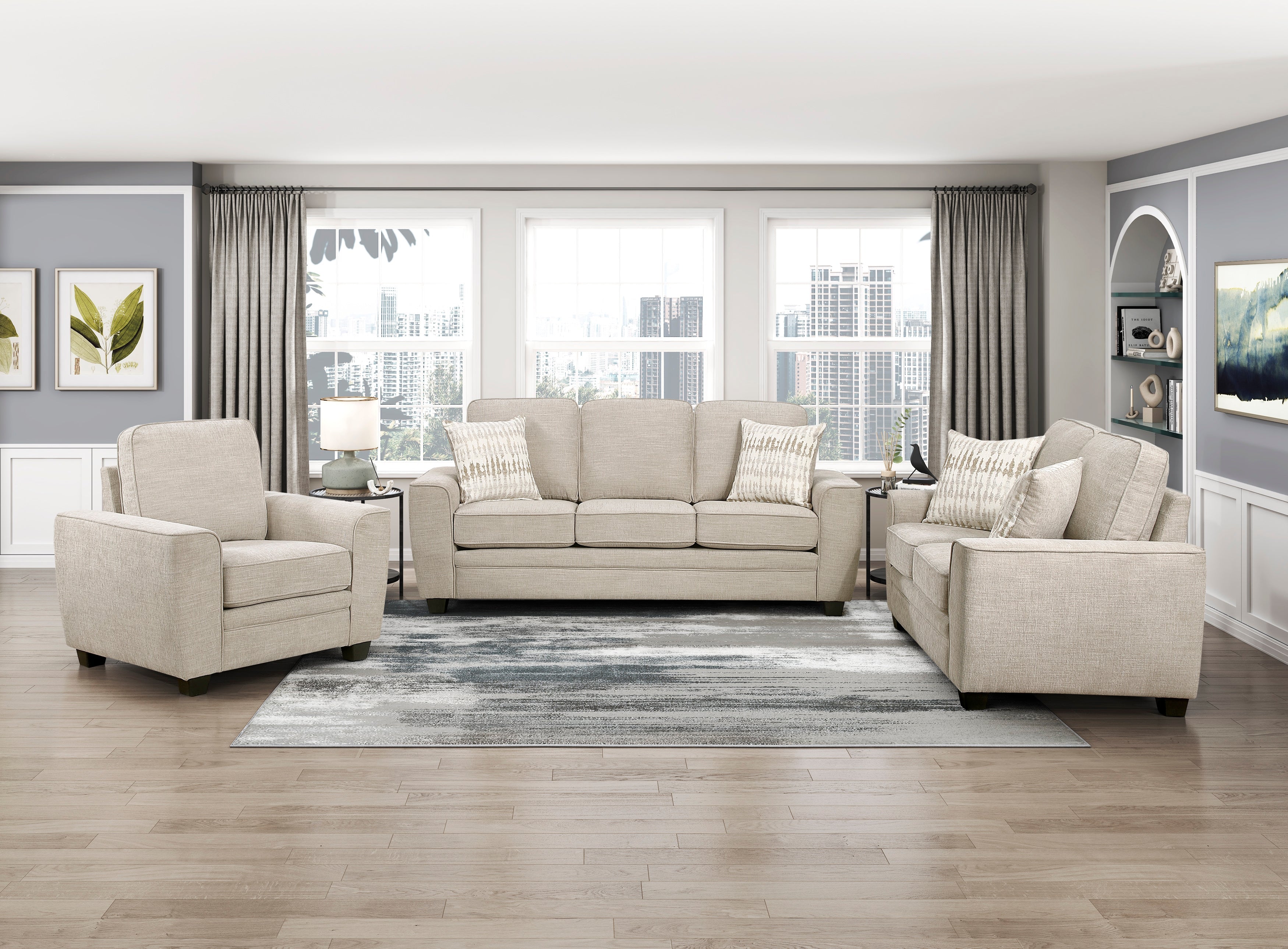 Zander Living Room Collection, 83" W