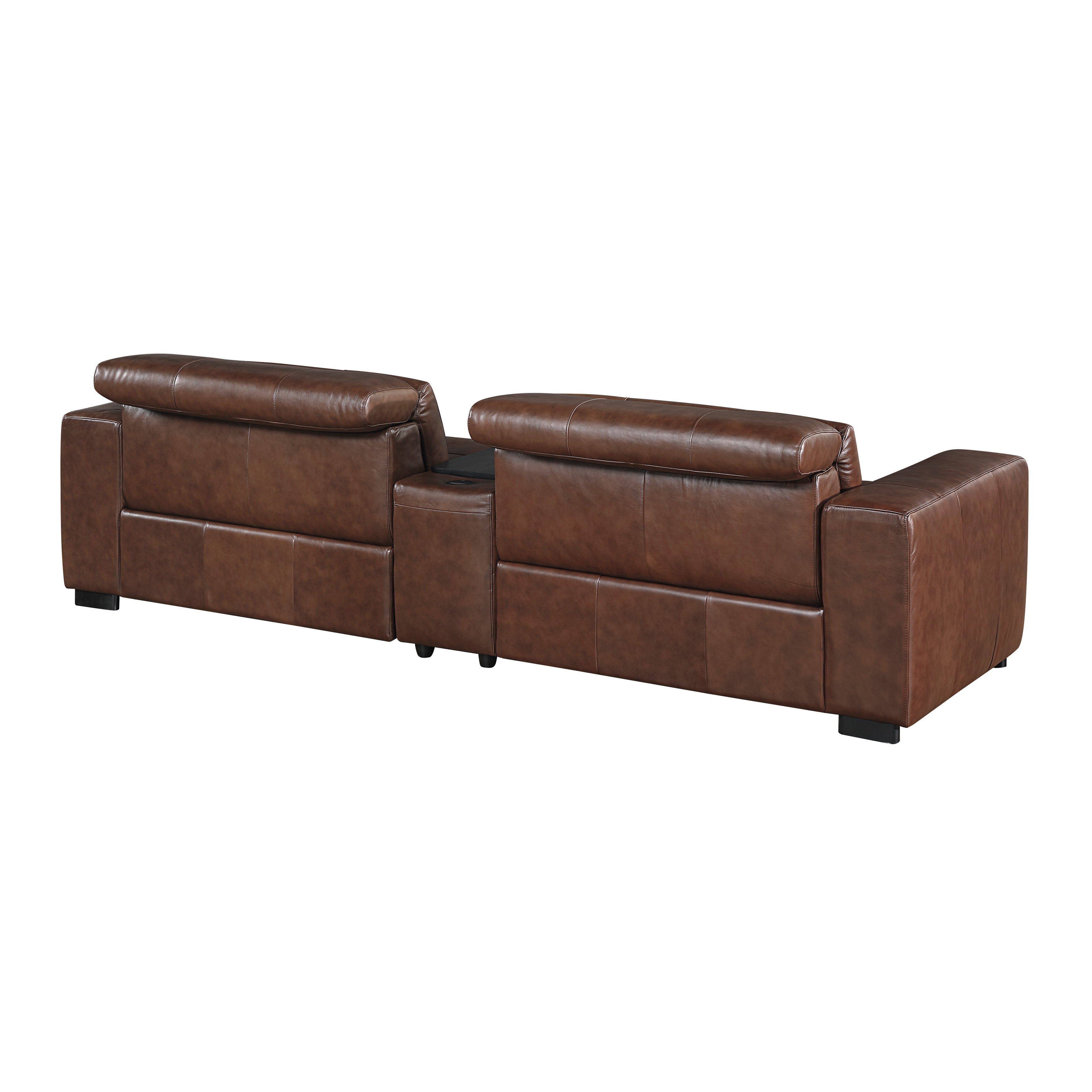 Sutton Power Reclining Leather Living Room Collection, 126" W