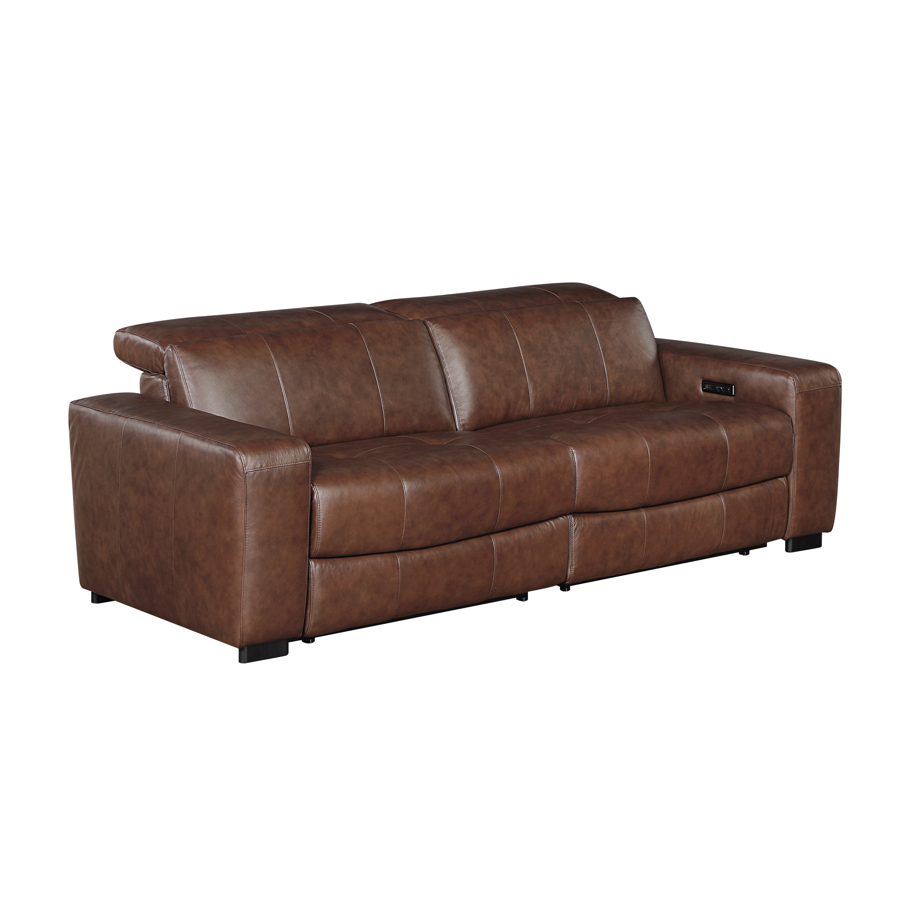 Sutton Power Reclining Leather Living Room Collection, 126" W