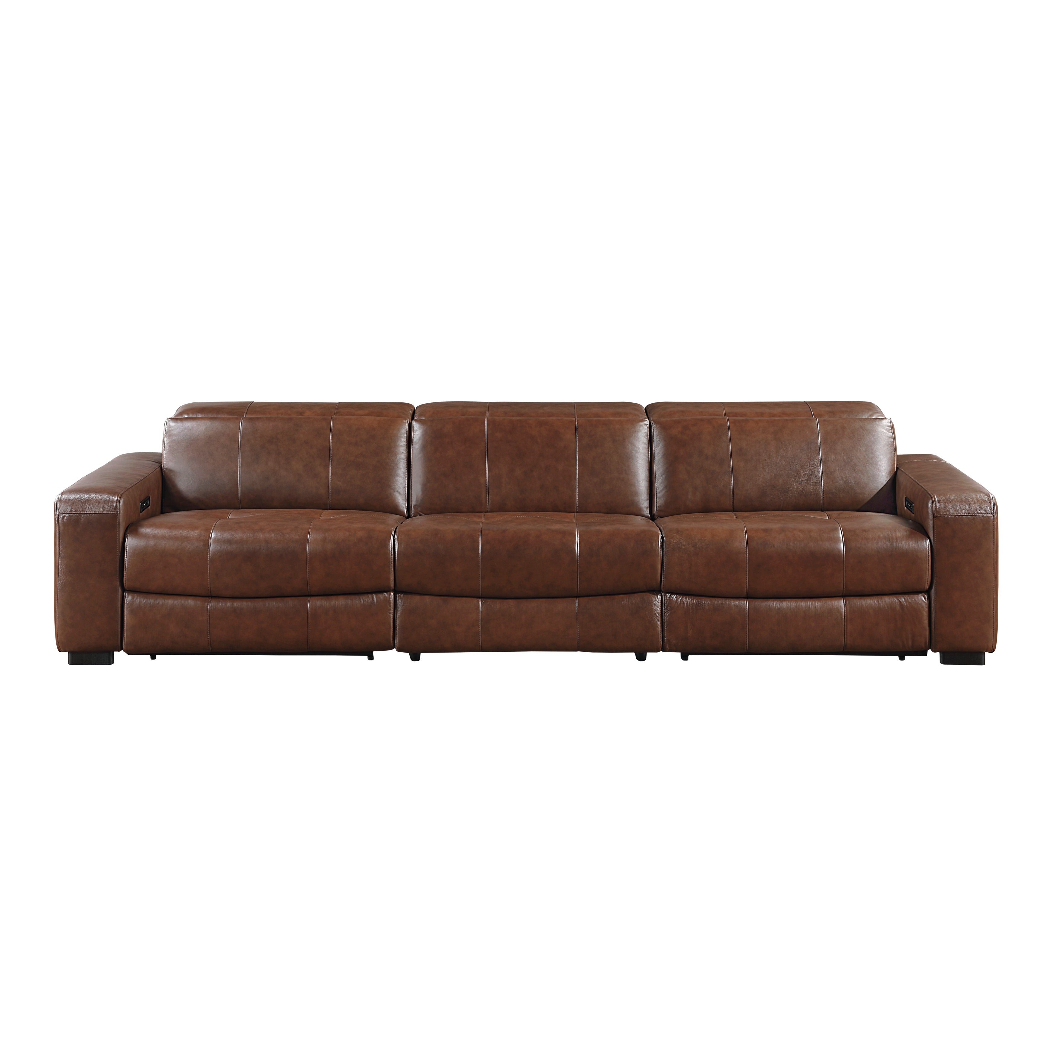 Sutton Power Reclining Leather Living Room Collection, 126" W
