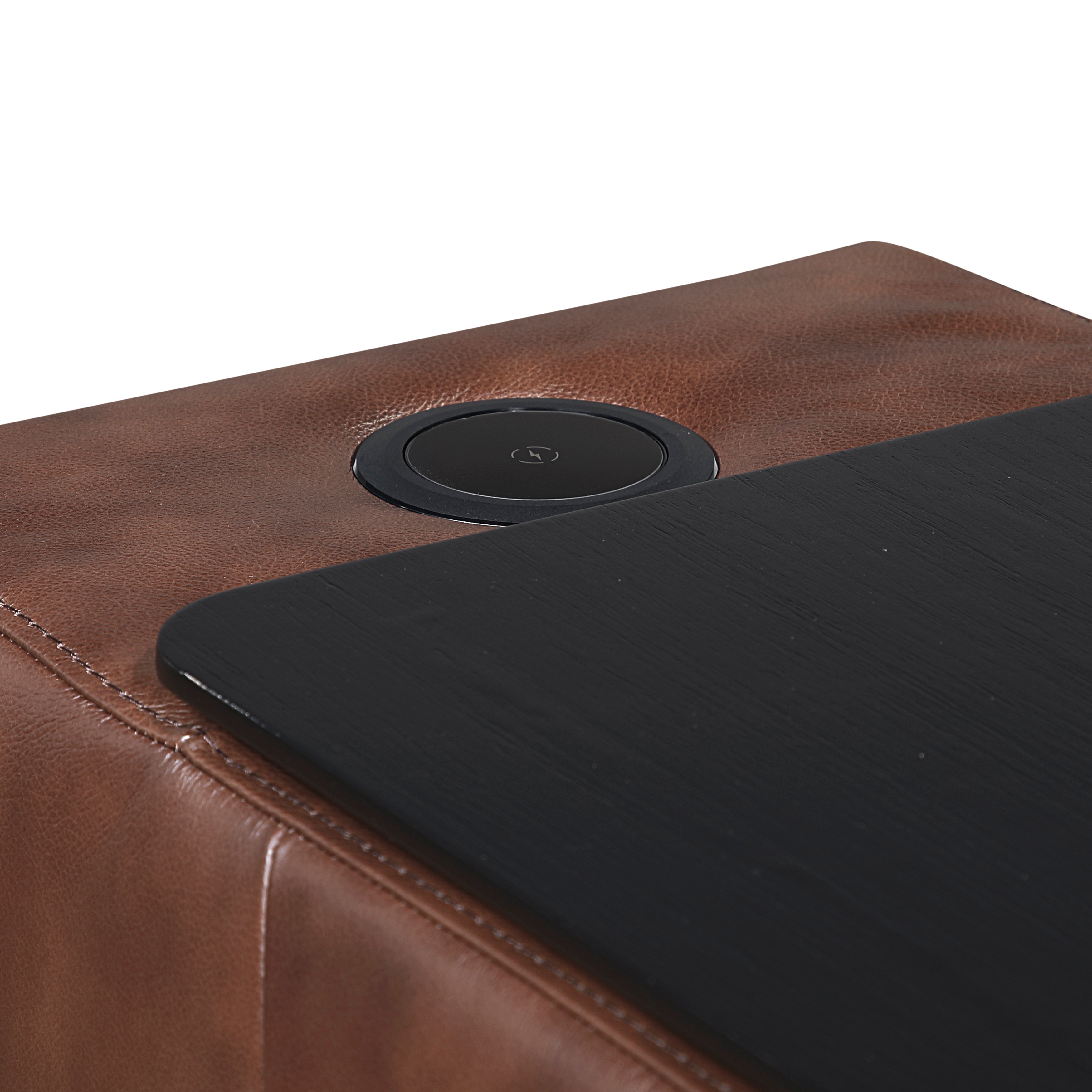 Sutton Power Reclining Leather Living Room Collection, 126" W