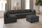 Abby Grey Modular Sectional Collection, Grey Finish