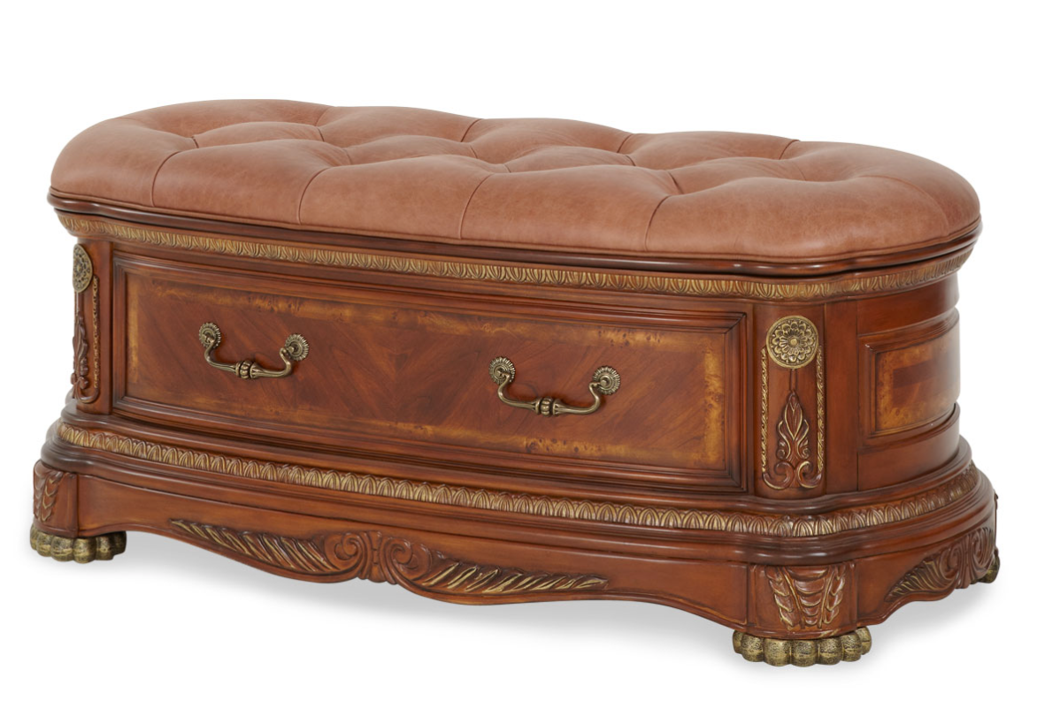 Cortina Honey Walnut Bedroom Collection, 72.25" W