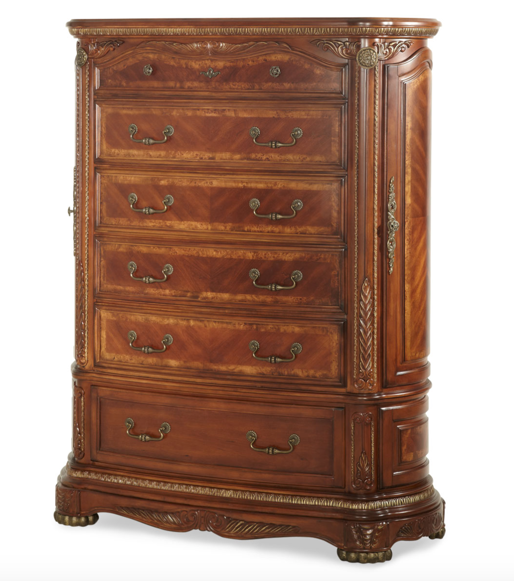 Cortina Honey Walnut Bedroom Collection, 72.25" W