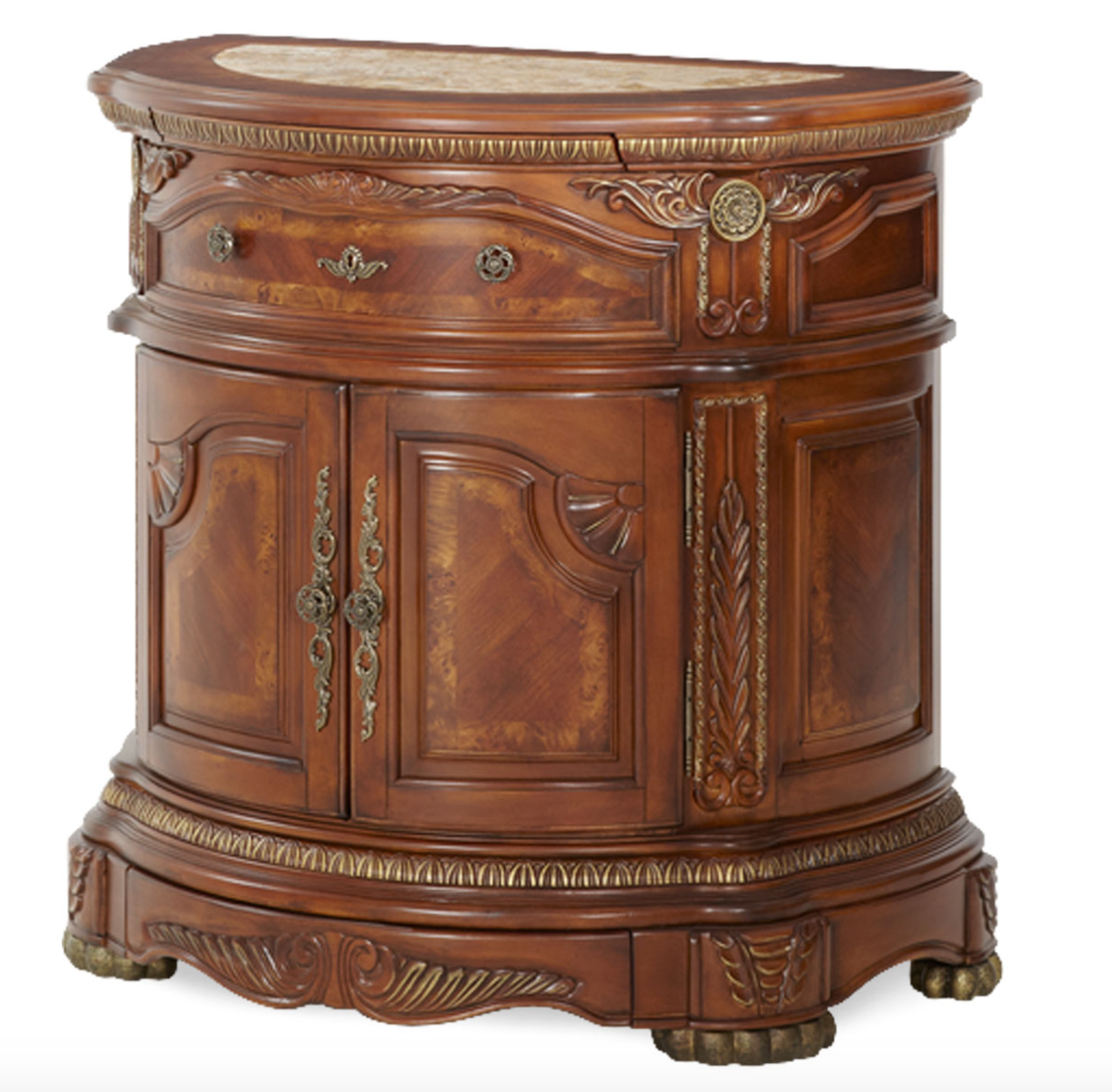 Cortina Honey Walnut Bedroom Collection, 72.25" W
