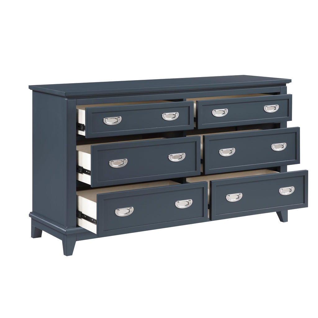 Sloane Blue Bedroom Collection, 77.5" W