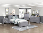 Sloane Grey Bedroom Collection, 77.5" W