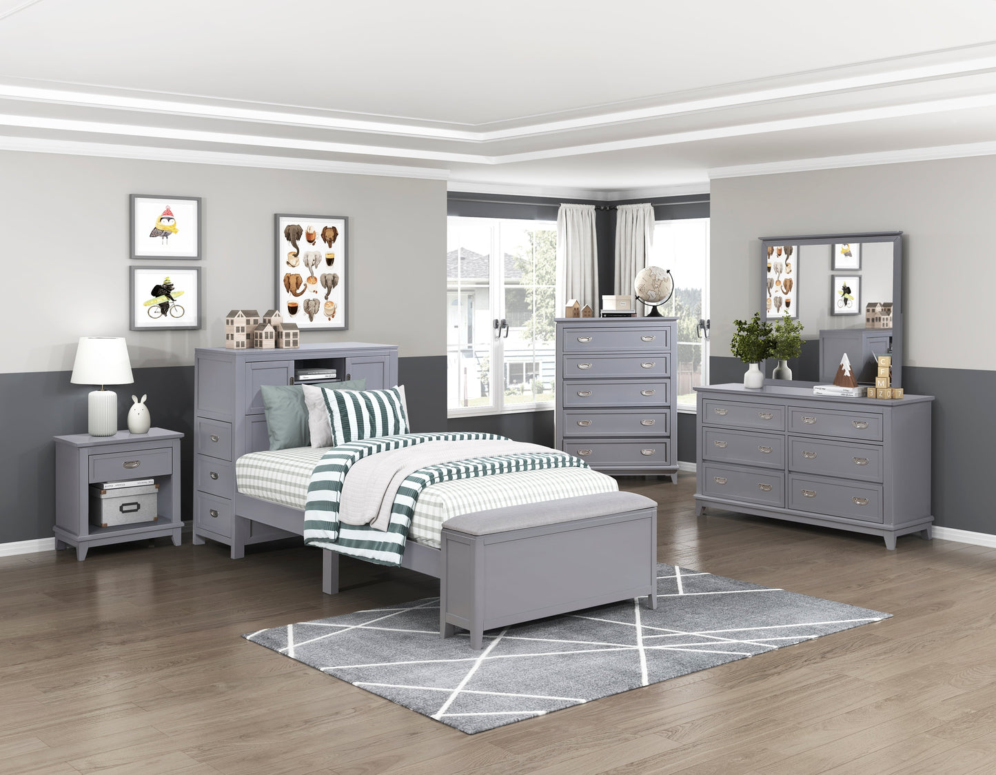 Sloane Grey Bedroom Collection