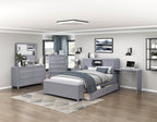 Sloane Grey Bedroom Collection, 77.5" W