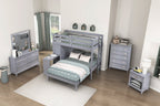 Sloane Grey Bedroom Collection, 77.5" W